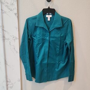 Chico's Teal Button-Down Shirt
